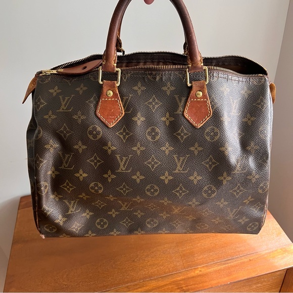 VINTAGE AUTHENTIC LOUIS VUITTON SPEEDY - CIRCA 2001 - MADE IN FRANCE - SIZE 32 - Picture 15 of 16
